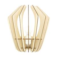 Bomerango Wall Spin houten muurlamp small - met wit koordset