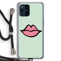Kusje: Oppo Find X3 Transparant Hoesje met koord
