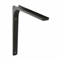 AMIG Plankdrager/planksteun van metaal - gelakt zwart - H300 x B400 mm
