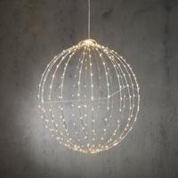 Luca Lightning LED Bol 50 cm 320 LEDs Zilver Luca Lightning LED Bol 50 cm 320 LEDs Zilver