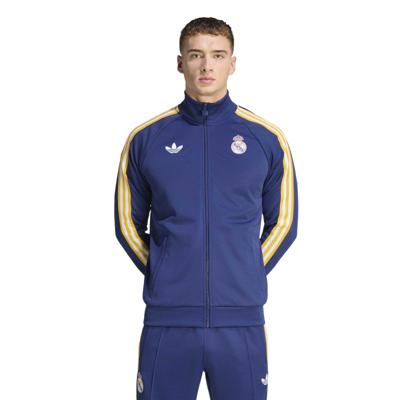adidas Real Madrid Originals Trainingsjack Donkerblauw Wit Goud adidas Real Madrid Originals Trainingsjack Donkerblauw Wit Goud