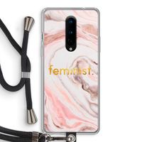 Feminist: OnePlus 8 Transparant Hoesje met koord