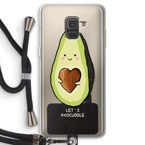 Avocuddle: Samsung Galaxy A8 (2018) Transparant Hoesje met koord