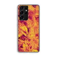 Eternal Fire: Samsung Galaxy S21 Ultra Transparant Hoesje