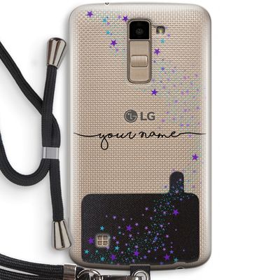 Sterren: LG K10 (2016) Transparant Hoesje met koord