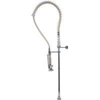 Keukenkraan Tres Top | Opbouw | 360° Draaibaar | Uitrekbare sproeier | Mengkraan | 1-hendel | Rond | Wit glans