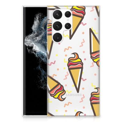 Samsung Galaxy S22 Ultra | Siliconen Case | Icecream