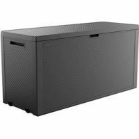 Kist voor buiten Keter Emily Donker grijs Hars Plastic (118 x 45 x 58 cm)