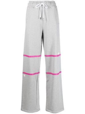 GCDS pantalon de jogging à logo imprimé - Gris