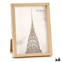 Fotolijsten Gift Decor Bruin Natuurlijk Plastic (6 Stuks)