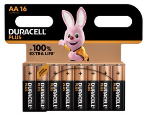 Batterij Duracell Plus 16xAA