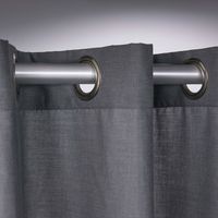 Sealskin douchegordijn Coloris polyester/katoen grijs 180x200 cm - thumbnail