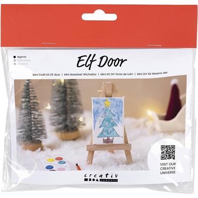 Creativ Company Mini hobbyset kabouterdeur, kunstenaar, 1 doos