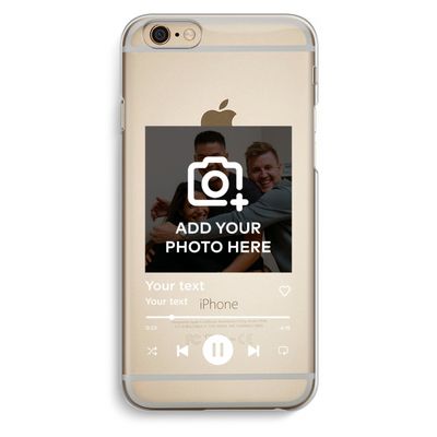 Music Player: iPhone 6 / 6S Transparant Hoesje