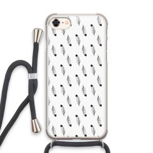 Pluimen: iPhone 7 Transparant Hoesje met koord