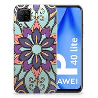 Huawei P40 Lite TPU Case Purple Flower - thumbnail