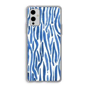 Blauwe nerven: OnePlus 9 Transparant Hoesje