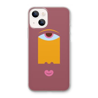 Mono V: iPhone 13 mini Transparant Hoesje