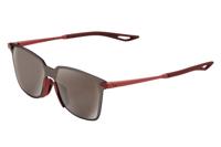 100% Legere Square Bril Soft Tact Crimson Hiper Silver Mirror Lens 100% Legere Square Bril Soft Tact Crimson Hiper Silver Mirror Lens
