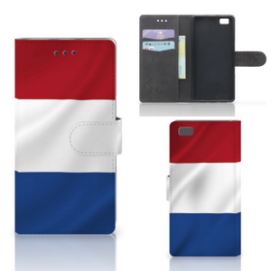 Huawei Ascend P8 Lite Bookstyle Case Nederlandse Vlag