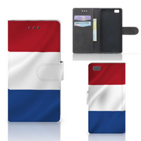 Huawei Ascend P8 Lite Bookstyle Case Nederlandse Vlag