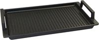 Eurolux Flexzone Grillplaat - geribbeld met handgrepen 41x24cm inductie - thumbnail