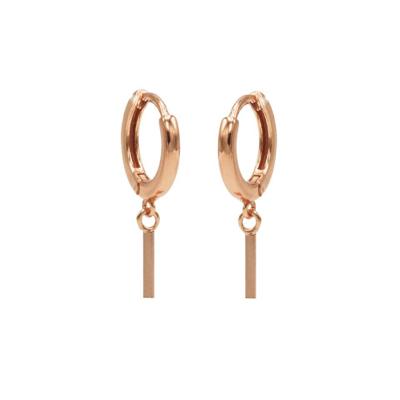 Karma Oorringen Hinged Hoops Square Tube Rosé