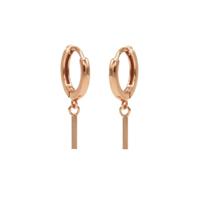 Karma Oorringen Hinged Hoops Square Tube Rosé Karma Oorringen Hinged Hoops Square Tube Rosé