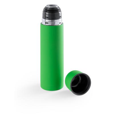 Thermosfles isoleerkan Athena - RVS - 500 ml - groen - voor warme en koude dranken