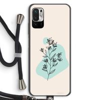 Violets are blue: Xiaomi Redmi Note 10 5G Transparant Hoesje met koord