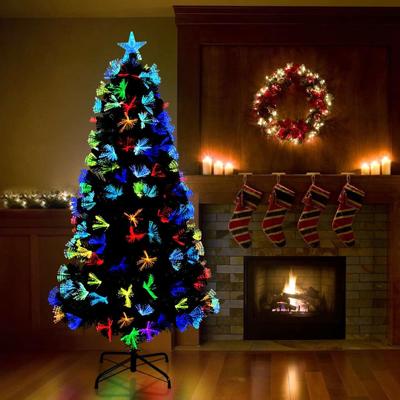 Kunstkerstboom met decoratieve touwlichten Groen 180 cm PVC