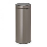 Brabantia - 115363 - Poubelle Touch Bin Unie New, 30 L - Acier Inoxydable Platinium - thumbnail