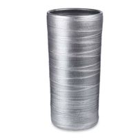 Paraplu houder/bak/standaard - keramiek - zilver - 23 x 50 cm - Paraplubakken