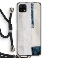 Meet you there: Samsung Galaxy A22 5G Transparant Hoesje met koord Meet you there: Samsung Galaxy A22 5G Transparant Hoesje met koord