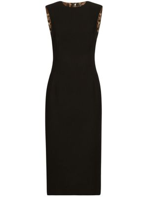 Dolce & Gabbana robe sans manches à encolure ronde - Noir