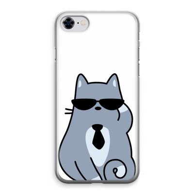 Cool cat: iPhone 8 Transparant Hoesje