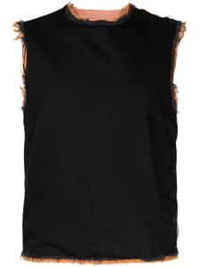 Raf Simons Denim tanktop - Zwart