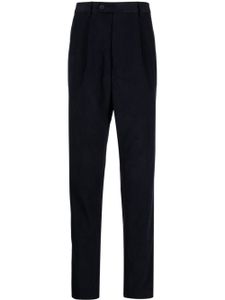 N.Peal pantalon de costume plissé à coupe slim - Bleu