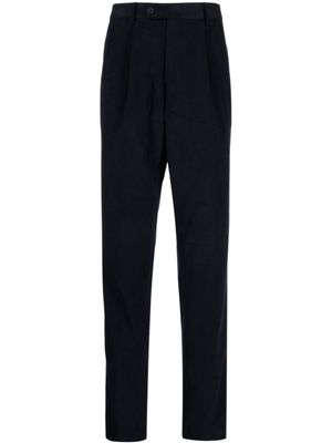 N.Peal pantalon de costume plissé à coupe slim - Bleu