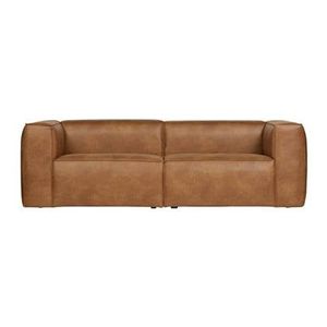 WOOOD Bean 3,5-zitsbank - Eco-leder - Cognac