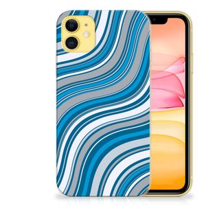 Apple iPhone 11 TPU bumper Waves Blue