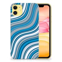 Apple iPhone 11 TPU bumper Waves Blue - thumbnail