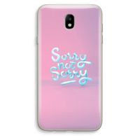 Sorry not sorry: Samsung Galaxy J7 (2017) Transparant Hoesje