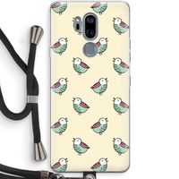 Vogeltjes: LG G7 Thinq Transparant Hoesje met koord Vogeltjes: LG G7 Thinq Transparant Hoesje met koord