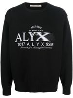 1017 ALYX 9SM sweat à logo imprimé - Noir