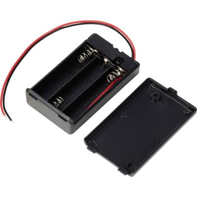 TRU COMPONENTS TC-13220672 Batterijhouder Aantal cellen: 3 AAA (potlood) Kabel (l x b x h) 63 x 37 x 17 mm