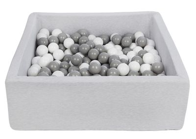 Viking Choice  Vierkante ballenbak 90x90 cm met 300 ballen wit & grijs