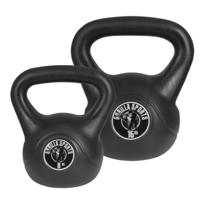 Voordeelset Kettlebells 8 en 16 kg Kunststof - thumbnail