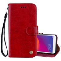 Business stijl olie Wax textuur horizontale Flip lederen case voor Huawei Y5 (2018)/Y5 Prime (2018)/Honor 7A (Russische versie) met houder & kaartsle