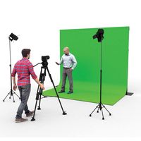 Wentex Pipe and drape Chromakey green screen 300x290cm Wentex Pipe and drape Chromakey green screen 300x290cm
